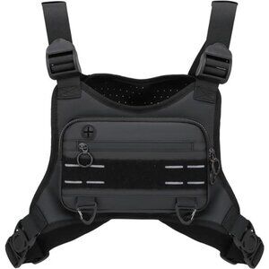 Sports Chest Bag For Men, Water Resistant Lightweight Front Running Vest Bag